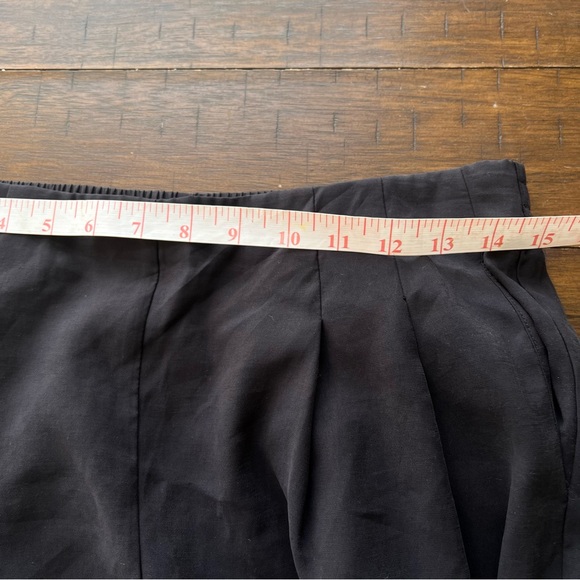 Zara black wide-leg pull-on trouser pants size S - Picture 9 of 13